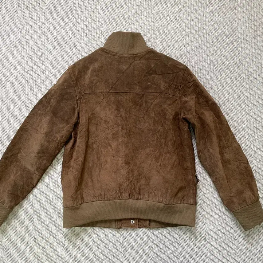 [BUNJANG] Vintage Suede Harrington Bomber Jacket / 빈티지 스웨이드 해링턴 봄버 자켓