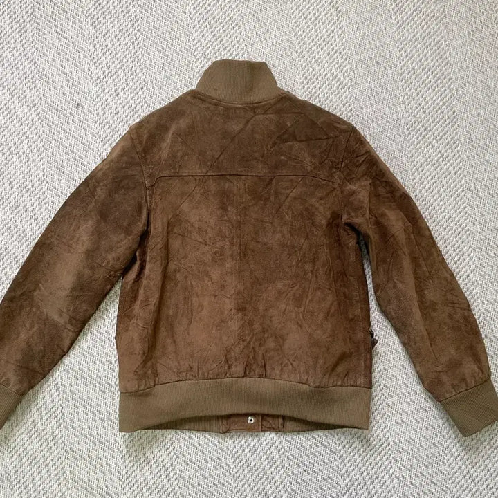 [BUNJANG] Vintage Suede Harrington Bomber Jacket / 빈티지 스웨이드 해링턴 봄버 자켓