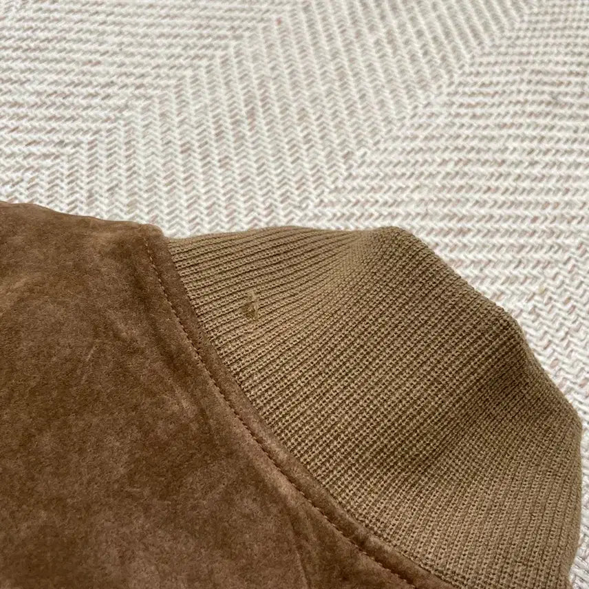 [BUNJANG] Vintage Suede Harrington Bomber Jacket / 빈티지 스웨이드 해링턴 봄버 자켓