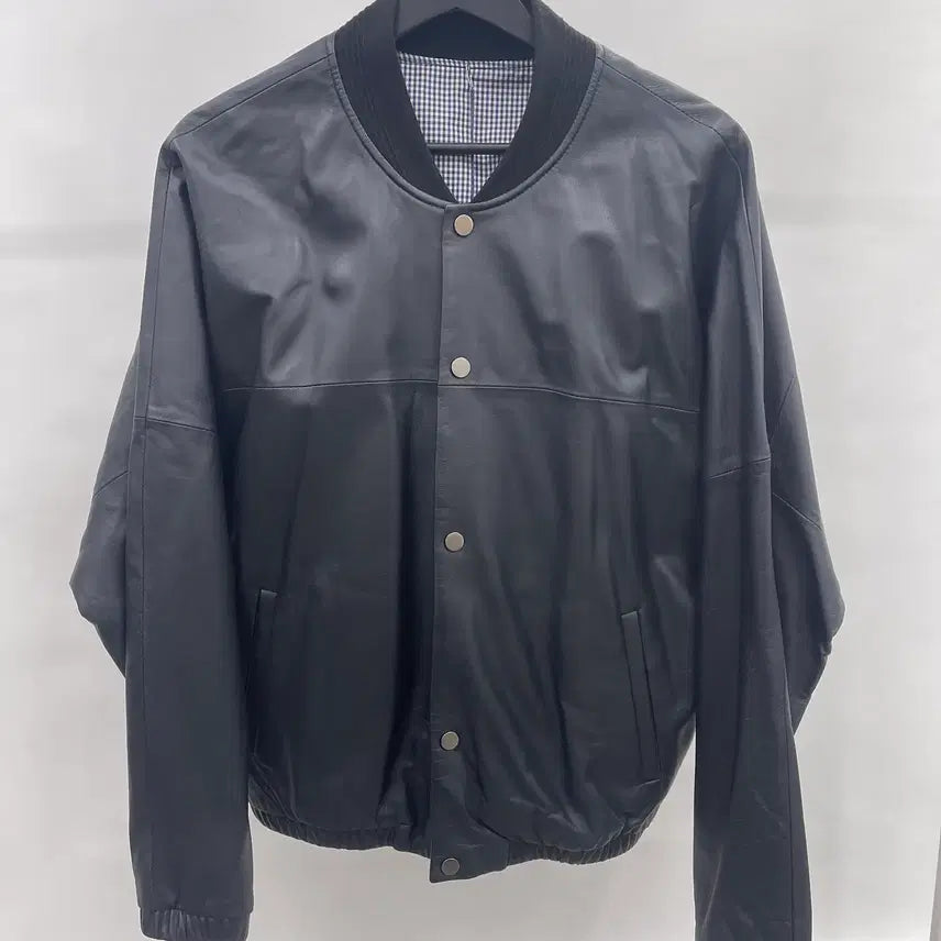 [BUNJANG] System Homme Real Lambskin Stadium Blouson / 리얼양가죽 스테디움 가죽 블루종