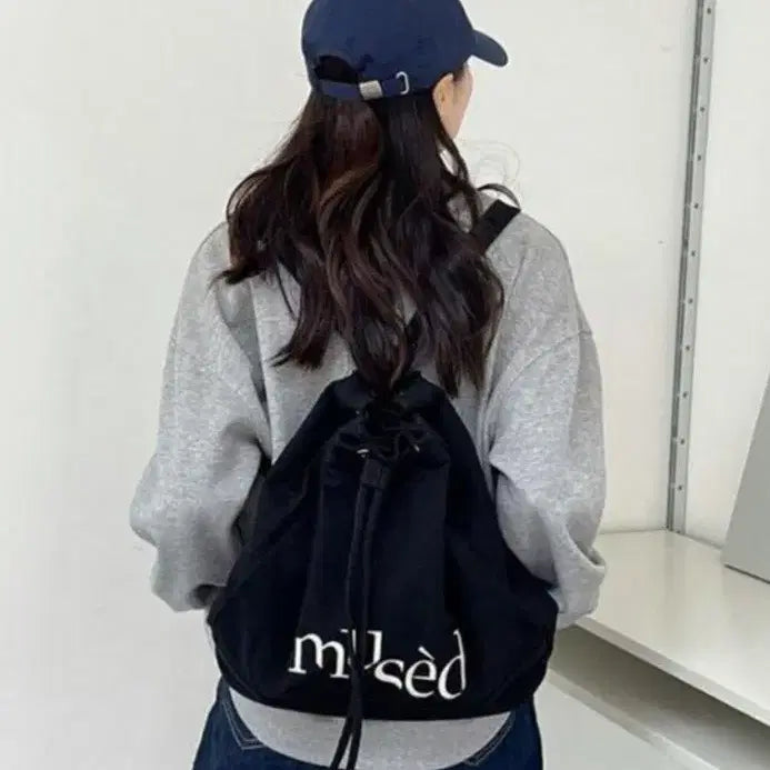 [SOLD OUT] 블랙 복조리 캔버스 백백
