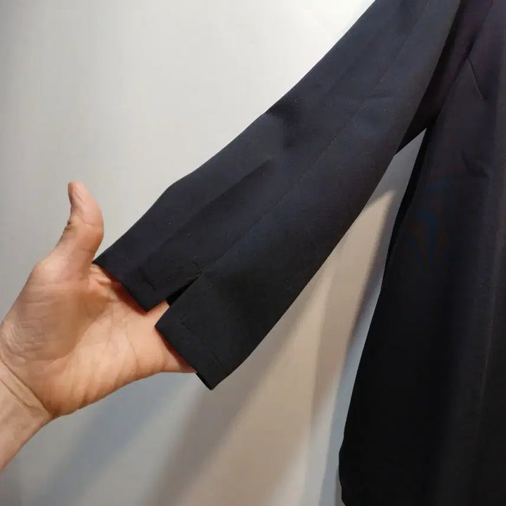 [BUNJANG] V-Neck Long Blouse / 블랙 V넥 롱 블라우스100사이즈봄가을   64194