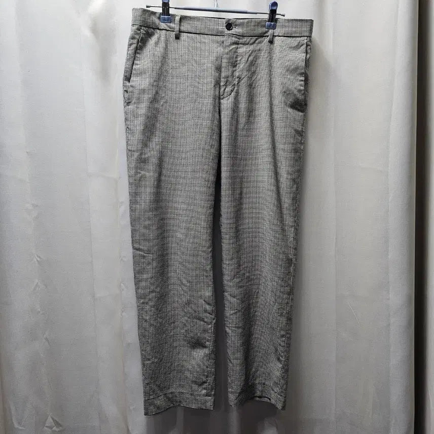 [BUNJANG] TIME HOMME Check Wool Blend Slacks / [TIME] 타임 옴므 체크 울 블렌드 슬랙스 (78-94)