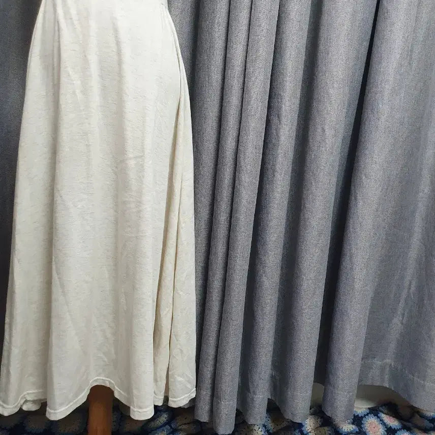 [BUNJANG] Melange Banding Long Skirt / 멜란지 밴딩 롱스커트
