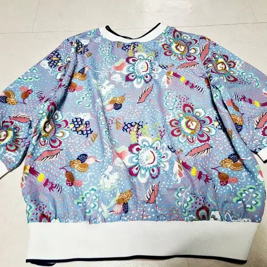 [BUNJANG] Gigi Silky Sky Blue Blouse / 기비 실키 스카이블루 블라우스 1321