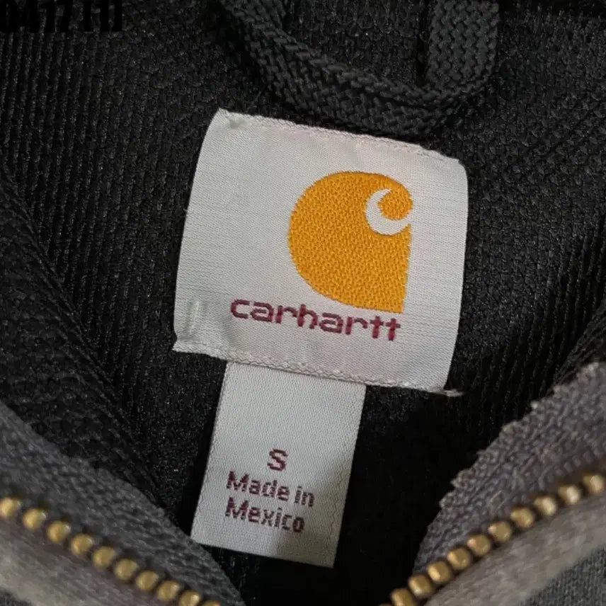 [BUNJANG] Carhartt Dark Gray Zip-up Hoodie / 칼하트 후드 집업 다크 그레이