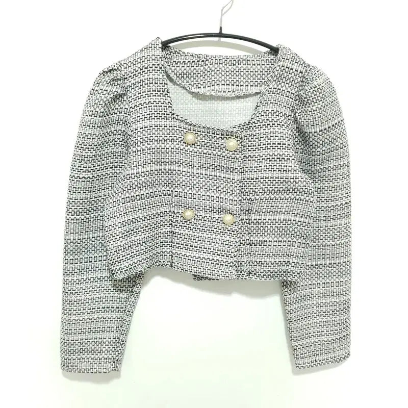 [BUNJANG] F Tweed Crop Jacket / 진주 트위드 크롭 자켓 F_M2029