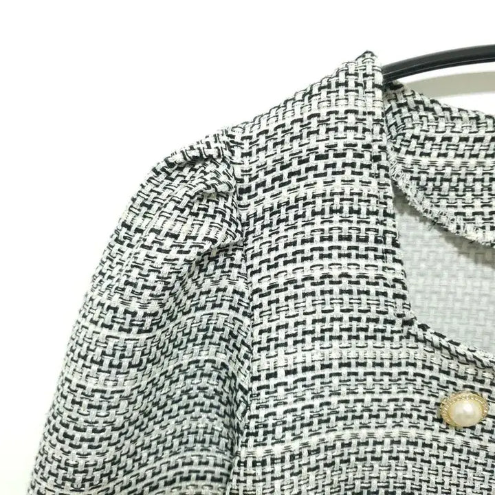 [BUNJANG] F Tweed Crop Jacket / 진주 트위드 크롭 자켓 F_M2029