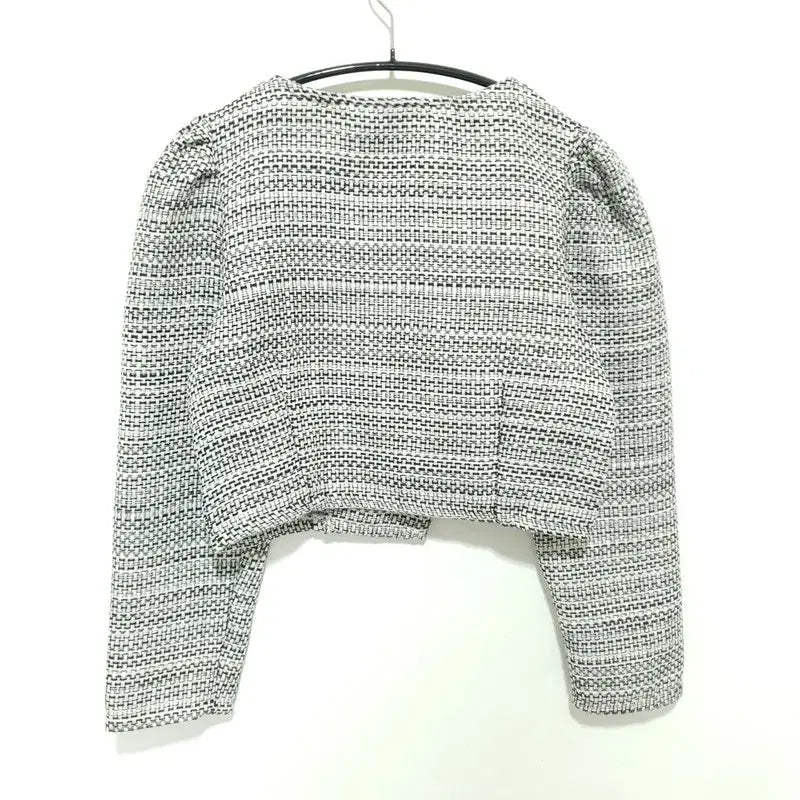 [BUNJANG] F Tweed Crop Jacket / 진주 트위드 크롭 자켓 F_M2029