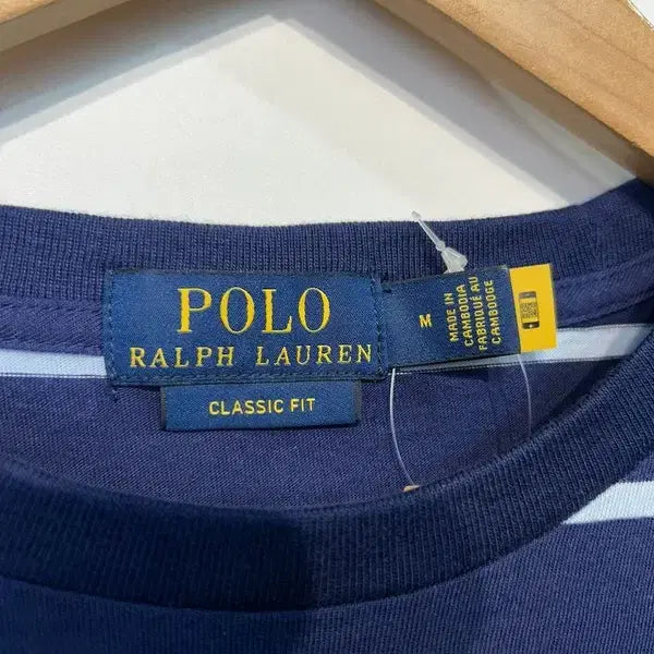 [SOLD OUT] 미디움 폴로 랄프 로렌 클래식 핏 스트라이프 저지 반팔 티셔츠