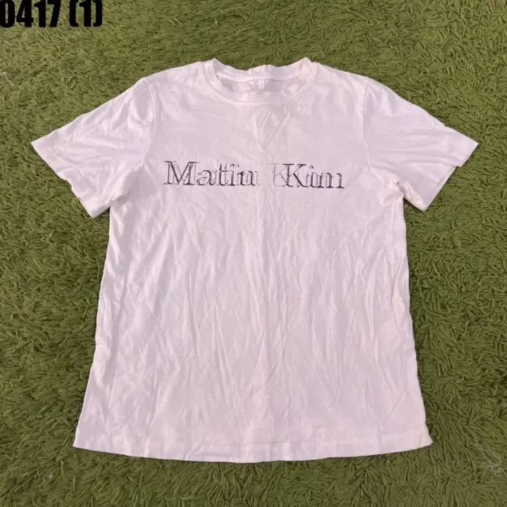 [BUNJANG] Matinkim White Logo T-shirt / 마뗑킴 반팔 티셔츠 화이트 로고티