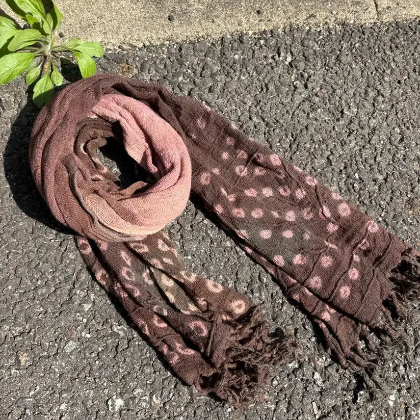 [BUNJANG] Tie-dye Gradient Hippie Grunge Scarf / 타이다이 그라데이션 히피 그런지 머플러 스카프 JPN