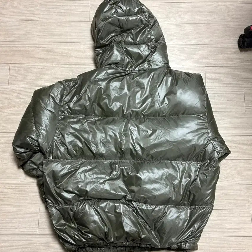 [BUNJANG] KIMUHEUR Hooded Down Jacket (Khaki, L) / 키뮤어 패딩