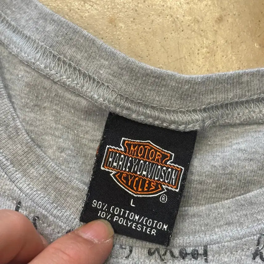 [BUNJANG] Harley Davidson Rules Pattern Sleeveless Top / L 할리데이비슨 harley rules 패턴 여성용 민소매티셔츠