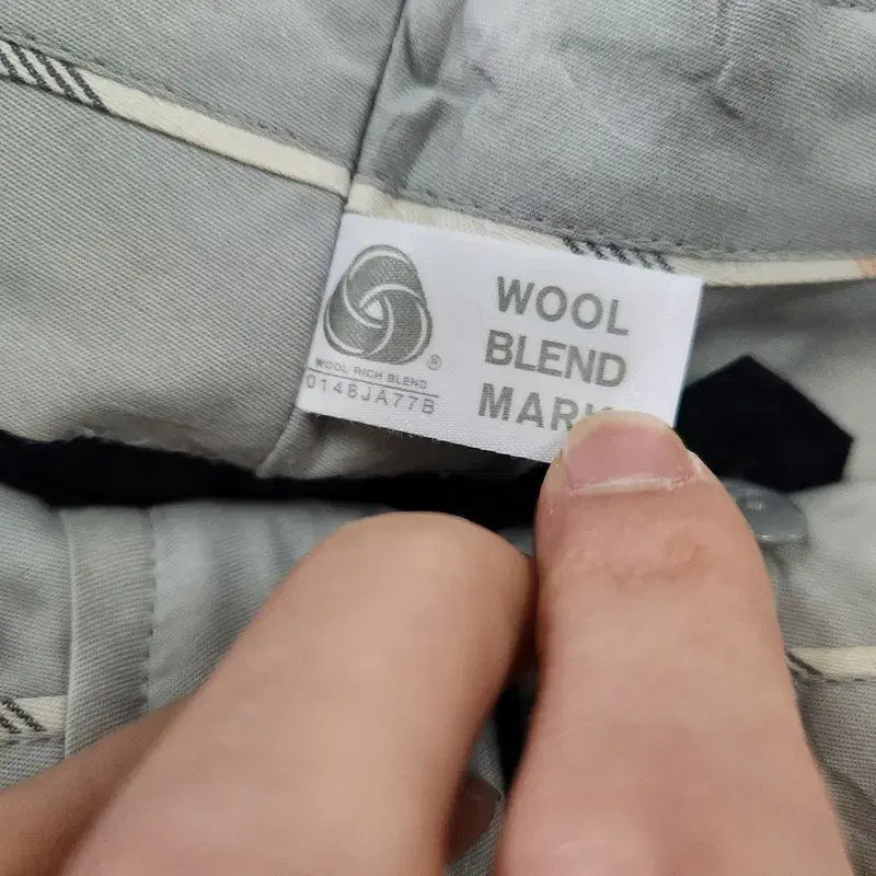 [BUNJANG] Vintage Navy Wool Slacks / 빈티지 비즈니스 캐주얼 네이비 울 슬랙스팬츠