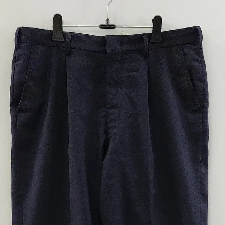 [BUNJANG] Vintage Navy Wool Slacks / 빈티지 비즈니스 캐주얼 네이비 울 슬랙스팬츠