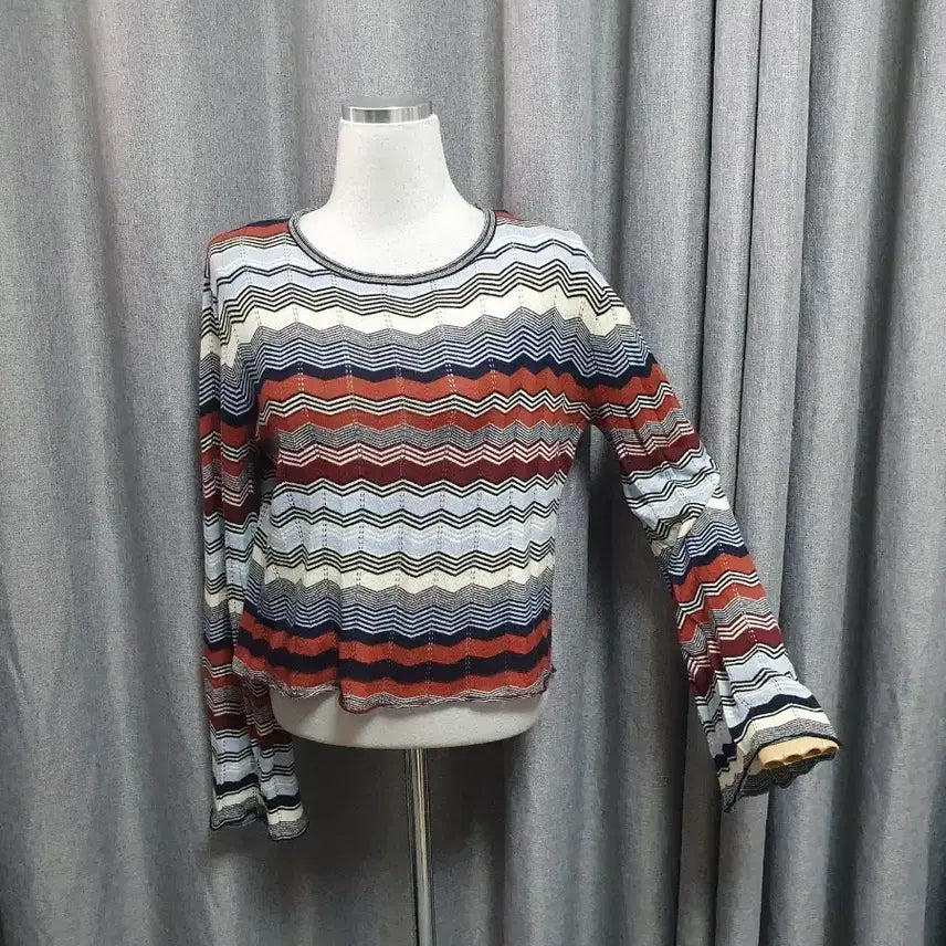 [BUNJANG] Ethnic Long Sleeve Knit Top / 에스닉 롱슬리브니트