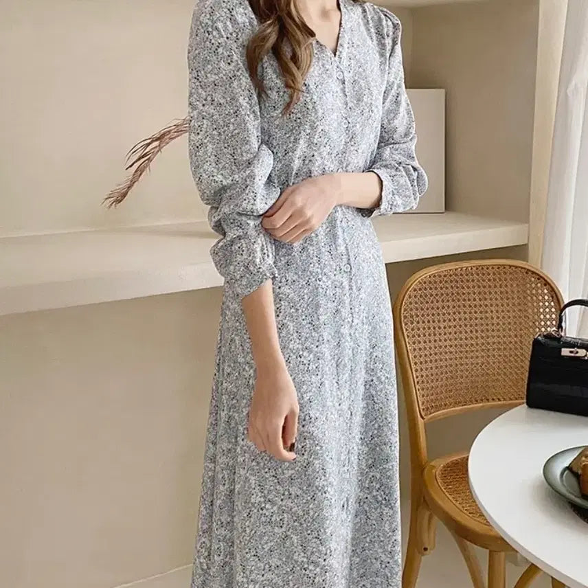 [SOLD OUT] 플라워 롱원피스(새상품)