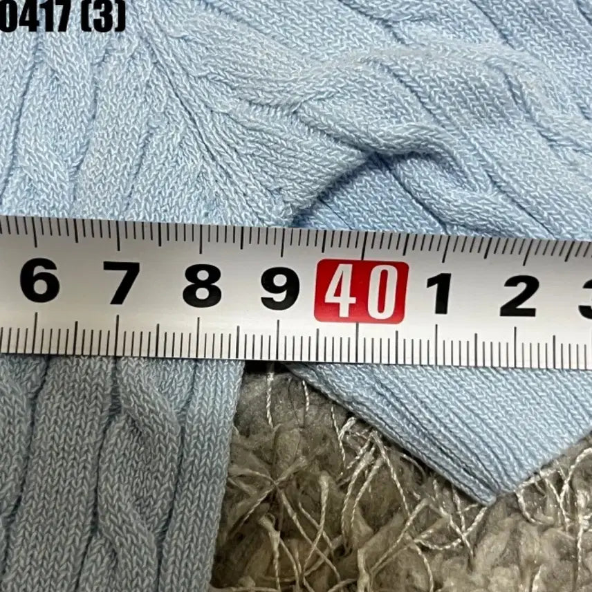 [BUNJANG] General Idea Cable Knit Short Sleeve / 제너럴아이디어 케이블 반팔 니트
