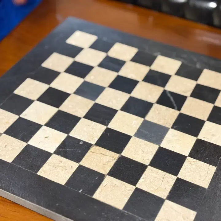 [BUNJANG] Vintage Pakistani Marble Chessboard / 파키스탄 빈티지 대리석 체스판