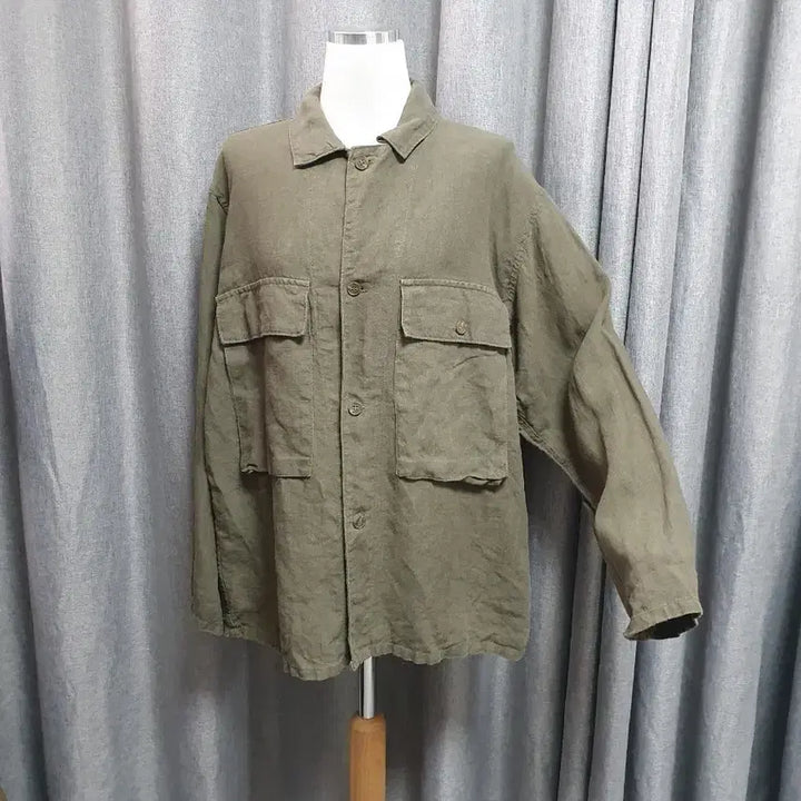 [BUNJANG] Oversized Linen Jacket / 빅포켓 오버 린넨 자켓