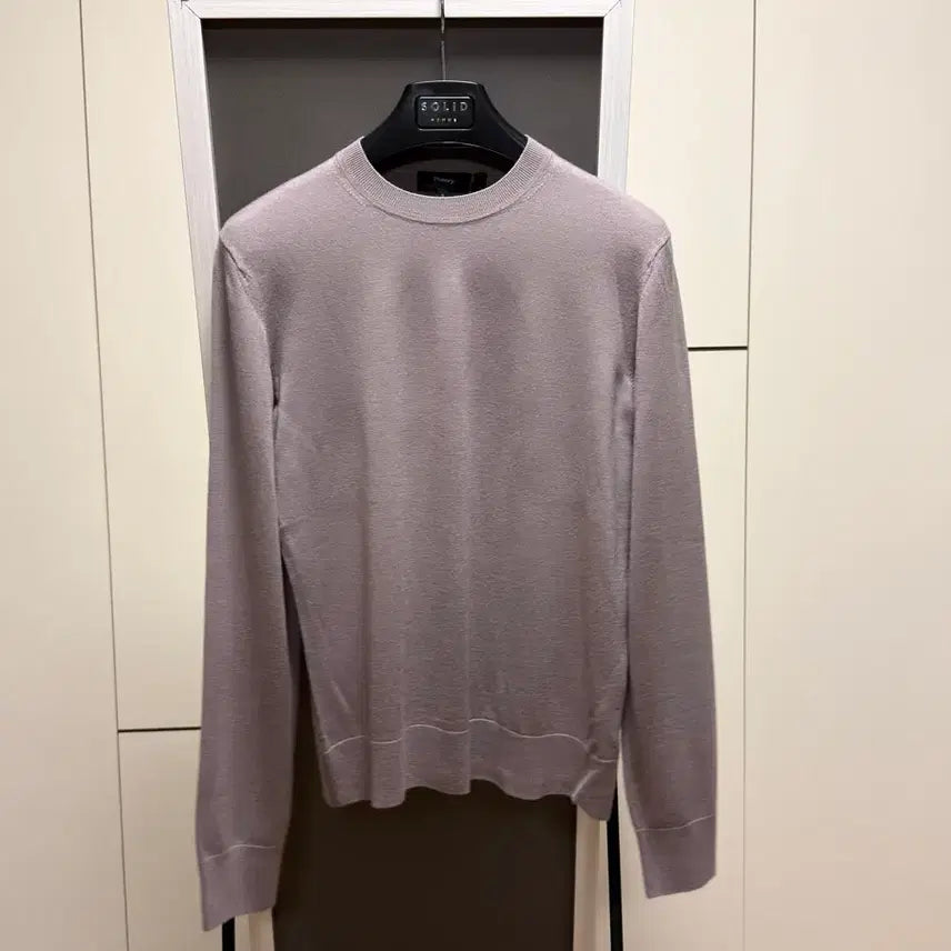 [BUNJANG] Theory Regal Wool Knit Sweater S Lavender / Theory 띠어리 리갈울 니트 S 라벤더