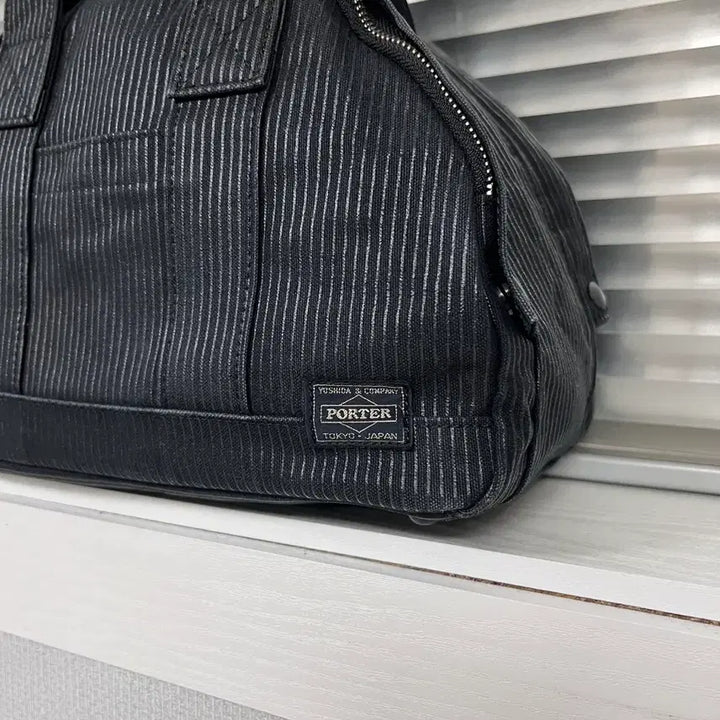 [SOLD OUT] PORTER-TOTE BAG M(Washed Stripe) 포터 토트백