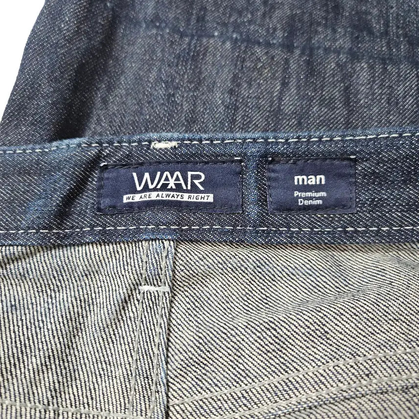 [BUNJANG] WAAR Raw Stitch Denim Pants L / WAAR 와르 스티치 생지 데님팬츠 프리미엄진 L