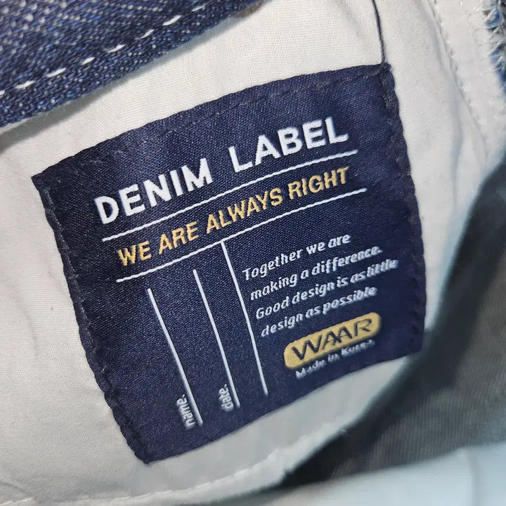 [BUNJANG] WAAR Raw Stitch Denim Pants L / WAAR 와르 스티치 생지 데님팬츠 프리미엄진 L