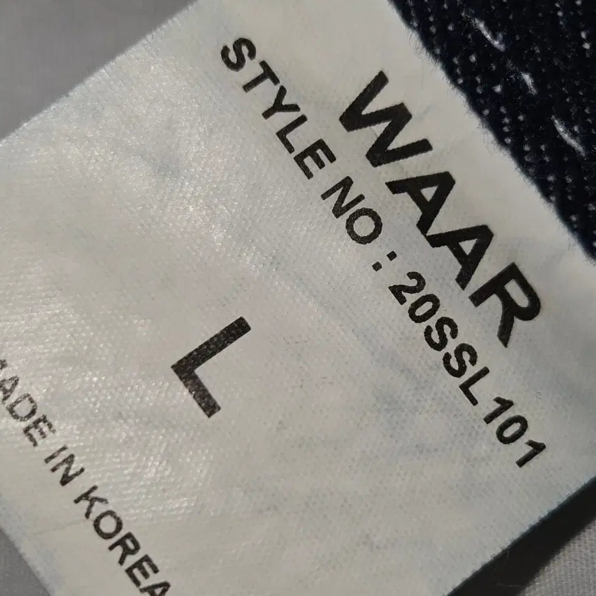 [BUNJANG] WAAR Raw Stitch Denim Pants L / WAAR 와르 스티치 생지 데님팬츠 프리미엄진 L