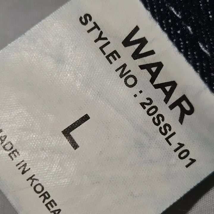 [BUNJANG] WAAR Raw Stitch Denim Pants L / WAAR 와르 스티치 생지 데님팬츠 프리미엄진 L