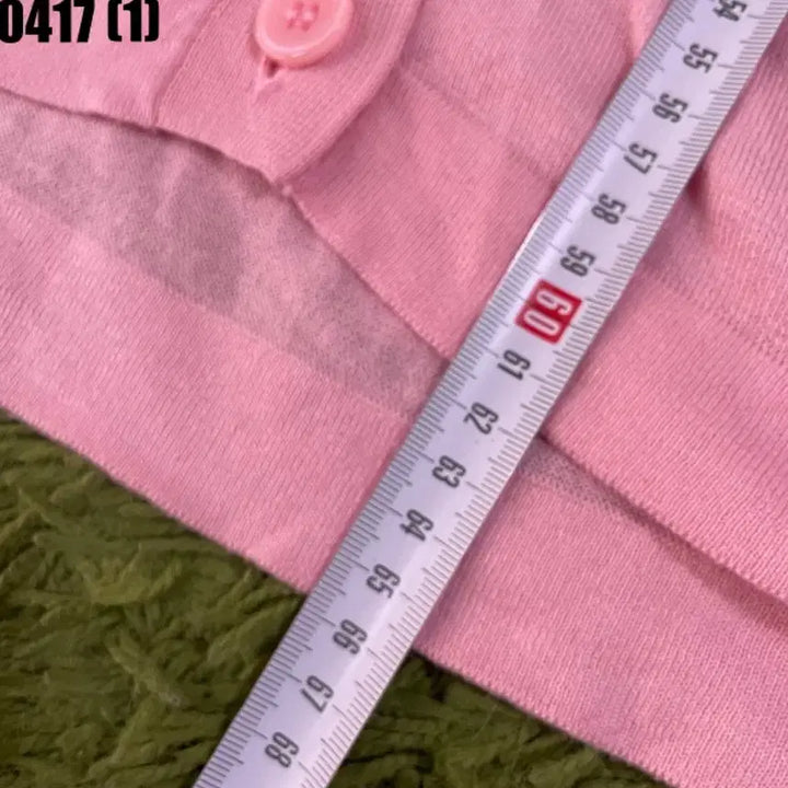 [BUNJANG] Calvin Klein Pink Cardigan / CK 캘빈클라인 핑크 가디건