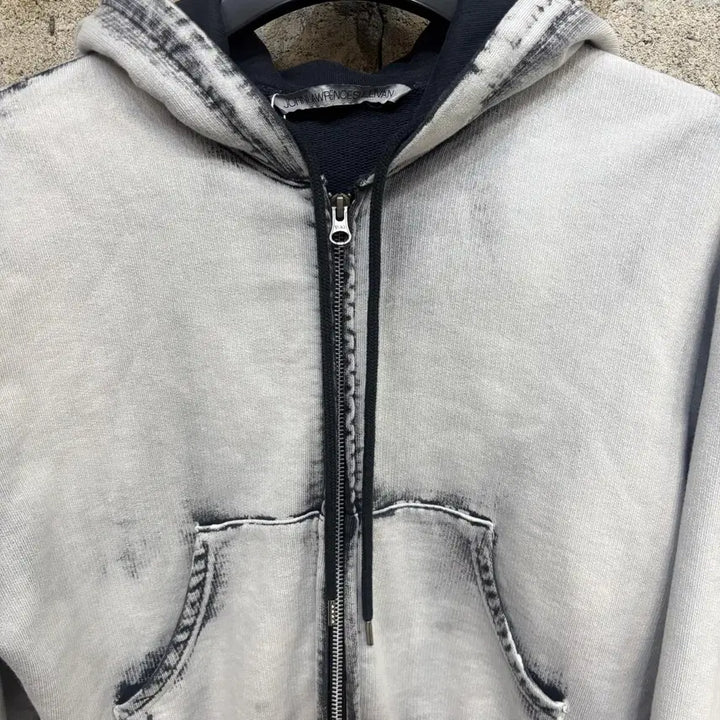 [BUNJANG] John Lawrence Sullivan Bleached Hoodie Zip Up / 존 로렌스 설리반 블리치드 후드집업
