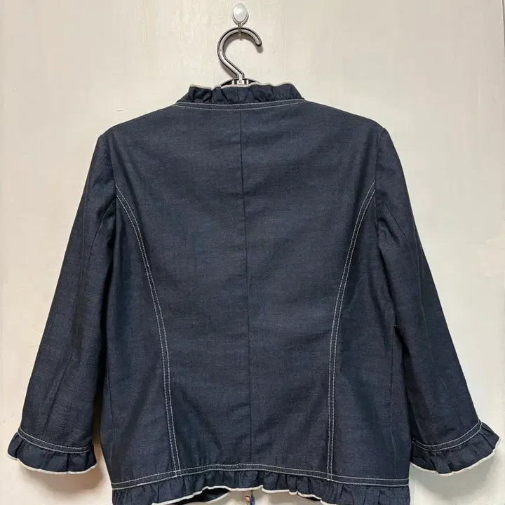 [BUNJANG] Joinus Frill Denim Jacket / 조이너스 8부 프릴자켓 55반