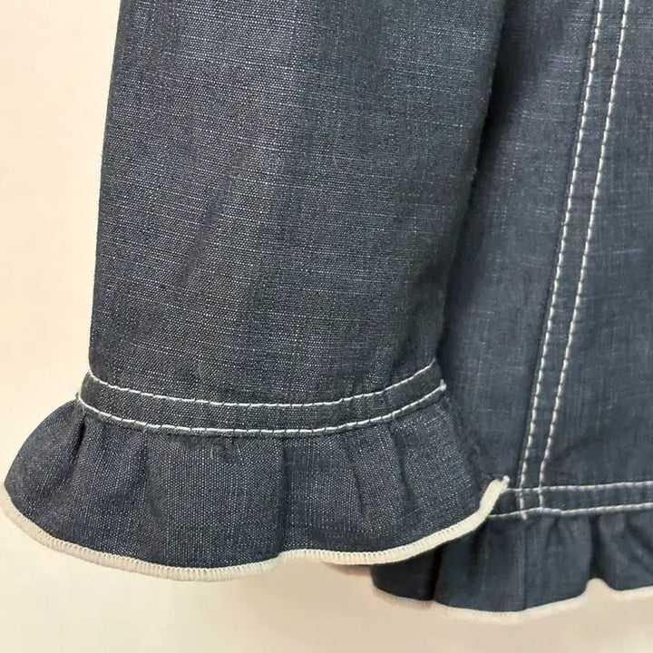 [BUNJANG] Joinus Frill Denim Jacket / 조이너스 8부 프릴자켓 55반