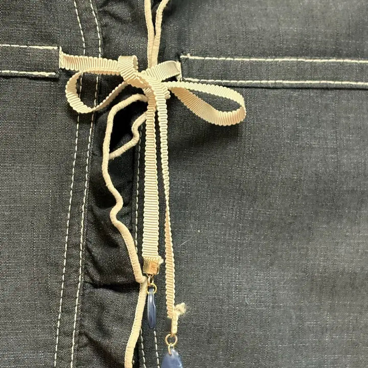 [BUNJANG] Joinus Frill Denim Jacket / 조이너스 8부 프릴자켓 55반