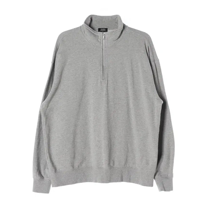 [BUNJANG] Musinsa Standard Oversized Half-Zip Cotton Sweatshirt / 무신사스탠다드 25FW 오버사이즈 하프집업 면 맨투맨 스웨트셔츠