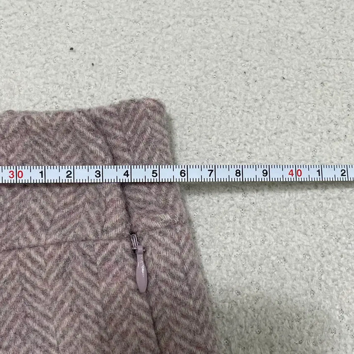 [BUNJANG] S Soul Wool Blend Herringbone Pattern Long Skirt / S 쏘울 울 혼방 헤링본 패턴 롱 스커트 0417-1