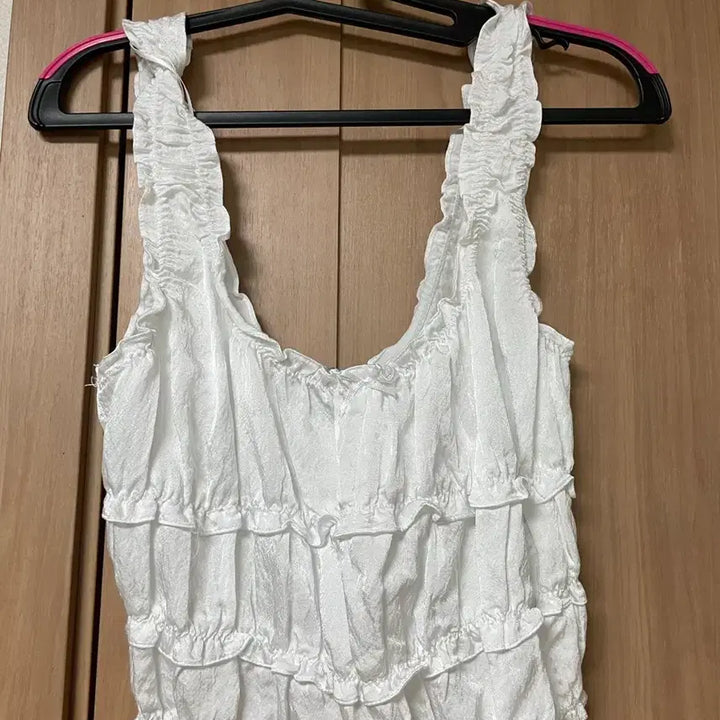 [BUNJANG] ZARA Frill Satin Top / 자라 프릴 새틴 탑 S 2542/378