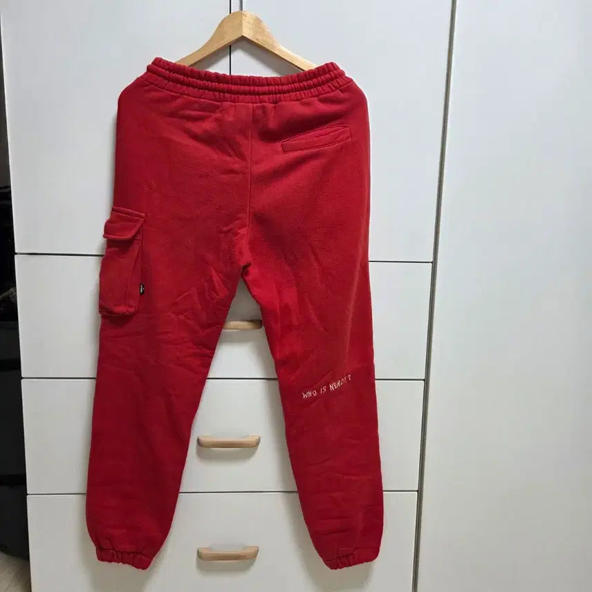 [SOLD OUT] 널디 조거 트레이닝팬츠 레드 S사이즈