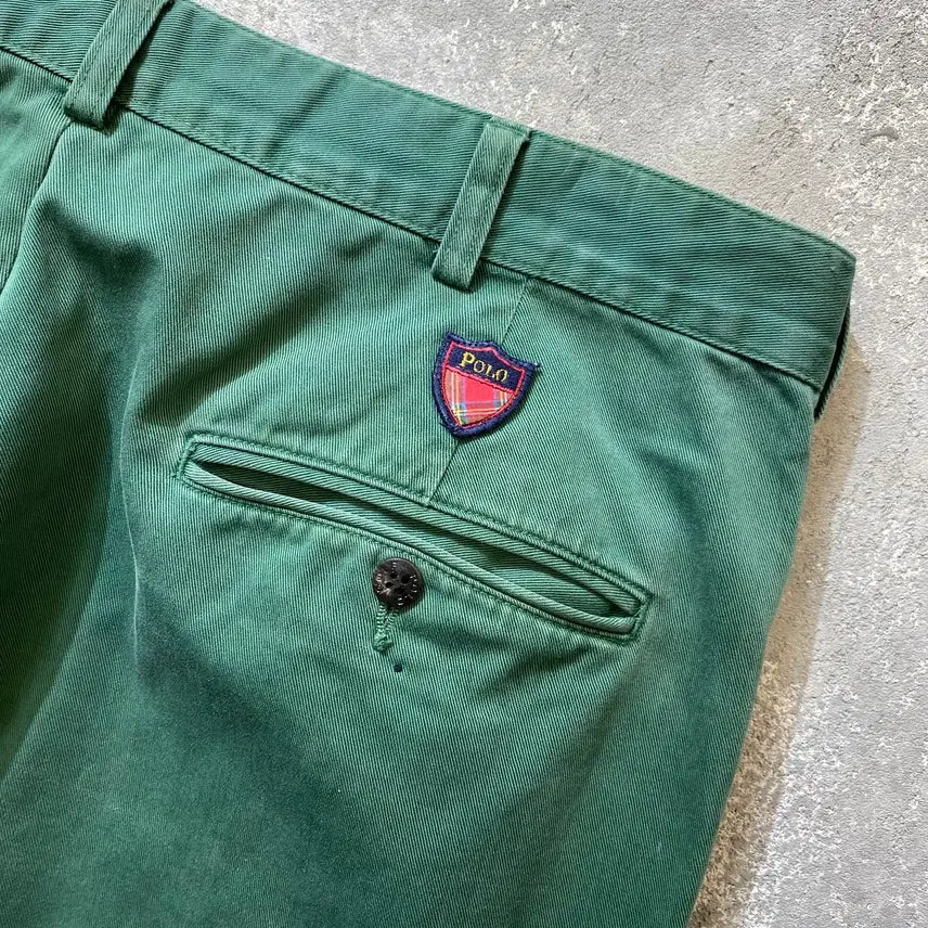[BUNJANG] Polo Golf Green Chino Pants / [34] 90s Polo Golf 폴로 골프 그린 치노팬츠