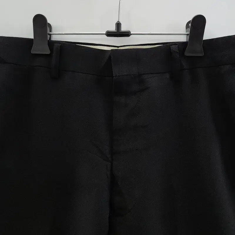 [BUNJANG] Vintage Business Classic Regular Black Slacks Pants / 빈티지 비즈니스 클래식 레귤러 블랙 슬랙스팬츠 85