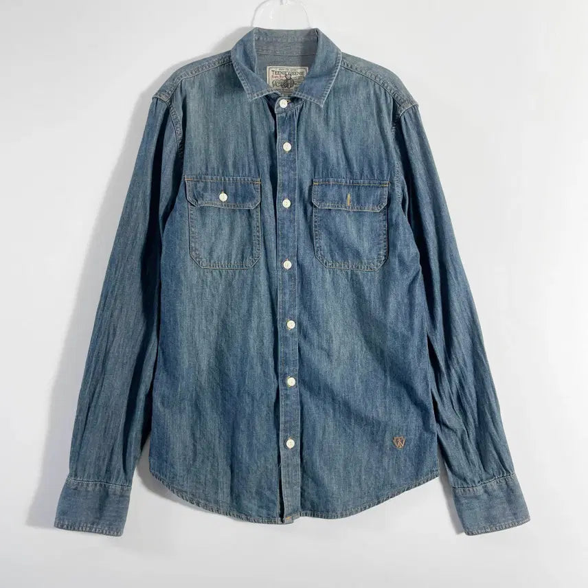[BUNJANG] G2 Tiny Winnie Denim Shirt / G2 티니위니 데님셔츠 95사이즈