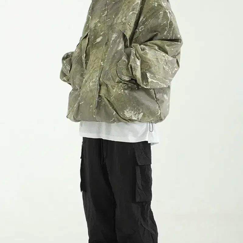 [SOLD OUT] [FREE] 타이다이 패턴 프린팅 후드 아노락