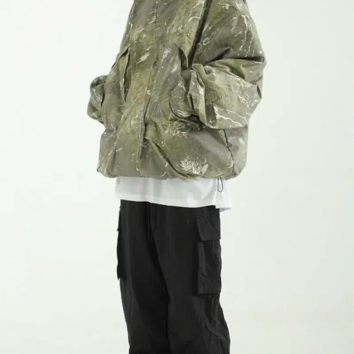 [SOLD OUT] [FREE] 타이다이 패턴 프린팅 후드 아노락