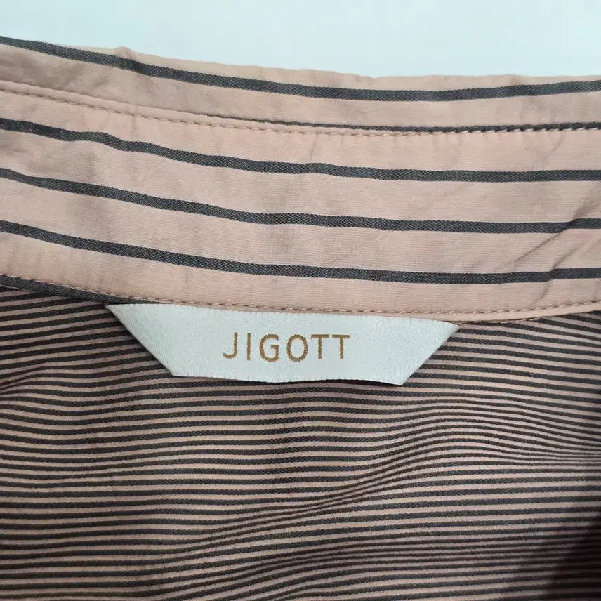[BUNJANG] Zigot Striped Shirt Dress / 지고트 스트라이프 셔츠 원피스 7부