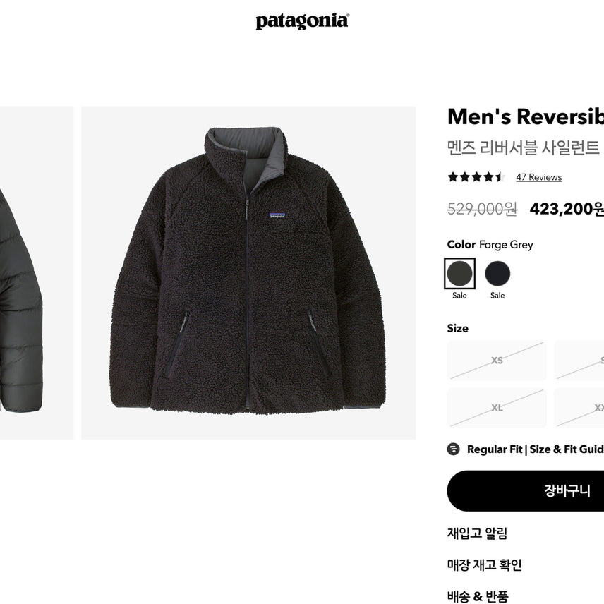 [BUNJANG] Patagonia Reversible Padded Jacket / [L] 파타고니아 리버서블 패딩