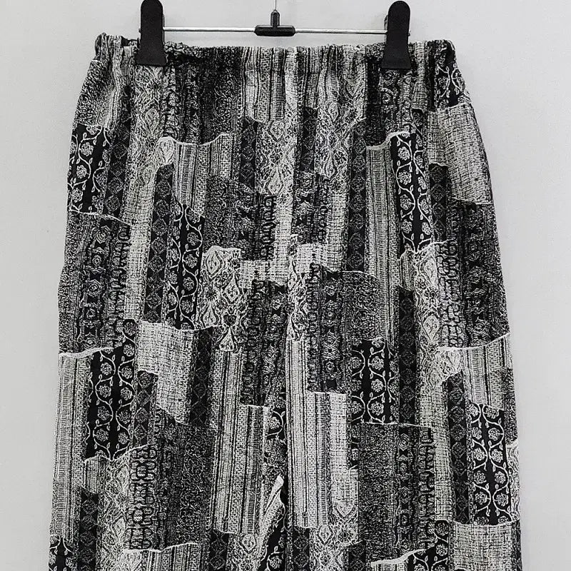 [BUNJANG] Vintage Ethnic Hippie Black Pants / 빈티지 에스닉 히피 밴딩 블랙 바지