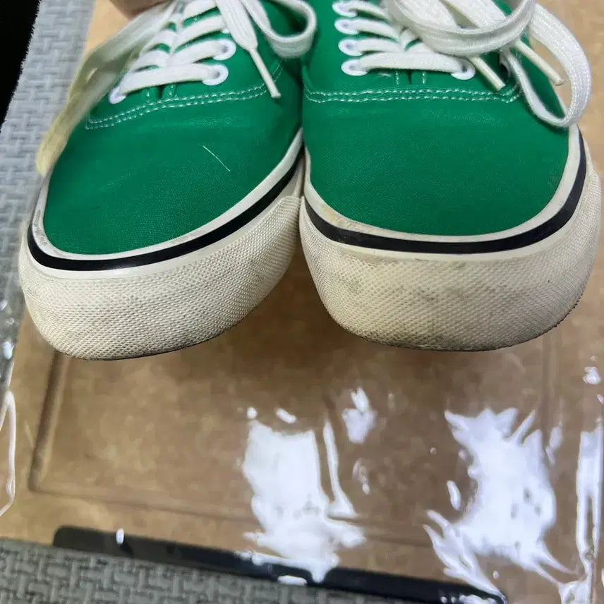[BUNJANG] Vans Authentic 44DX Anaheim Green Sneakers / 반스 어센틱 44DX 에너하임 265