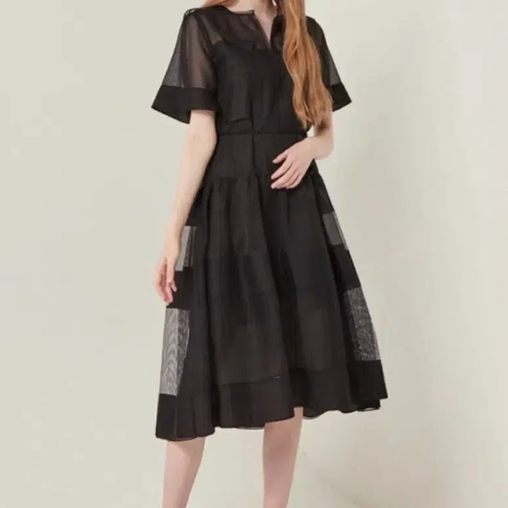 [SOLD OUT] 한섬 SJSJ 스트라이프 시어 드레스 여름 원피스 (시스템 오즈세컨)